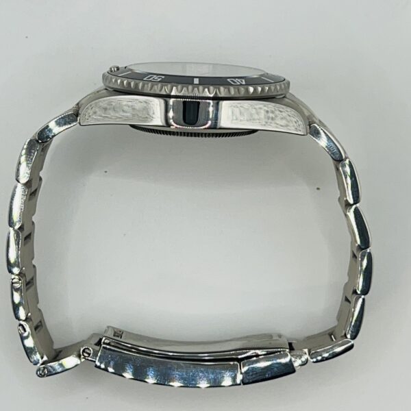 The side profile of the Stainless Steel watch